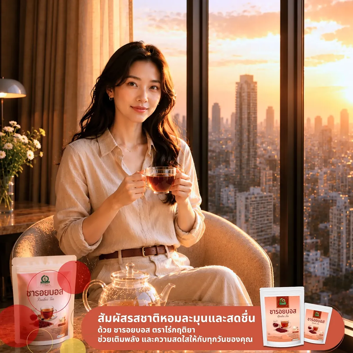 ชารอยบอส (Rooibos Tea) จากไร่กฤติยา